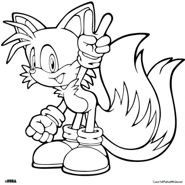Sonic Movie Tails Coloring Pages