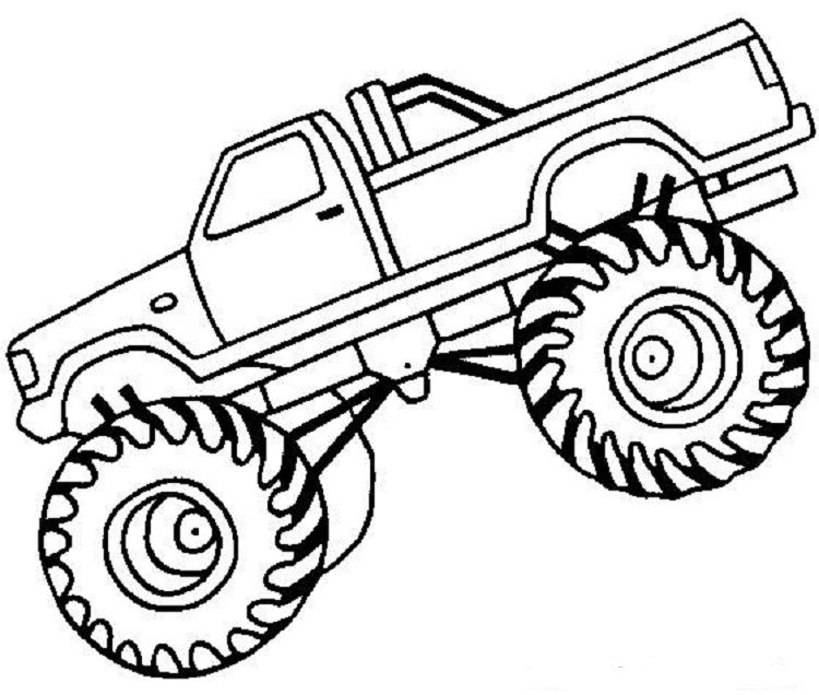 Truck Coloring Pages Pdf Monster truck coloring pages, Truck coloring