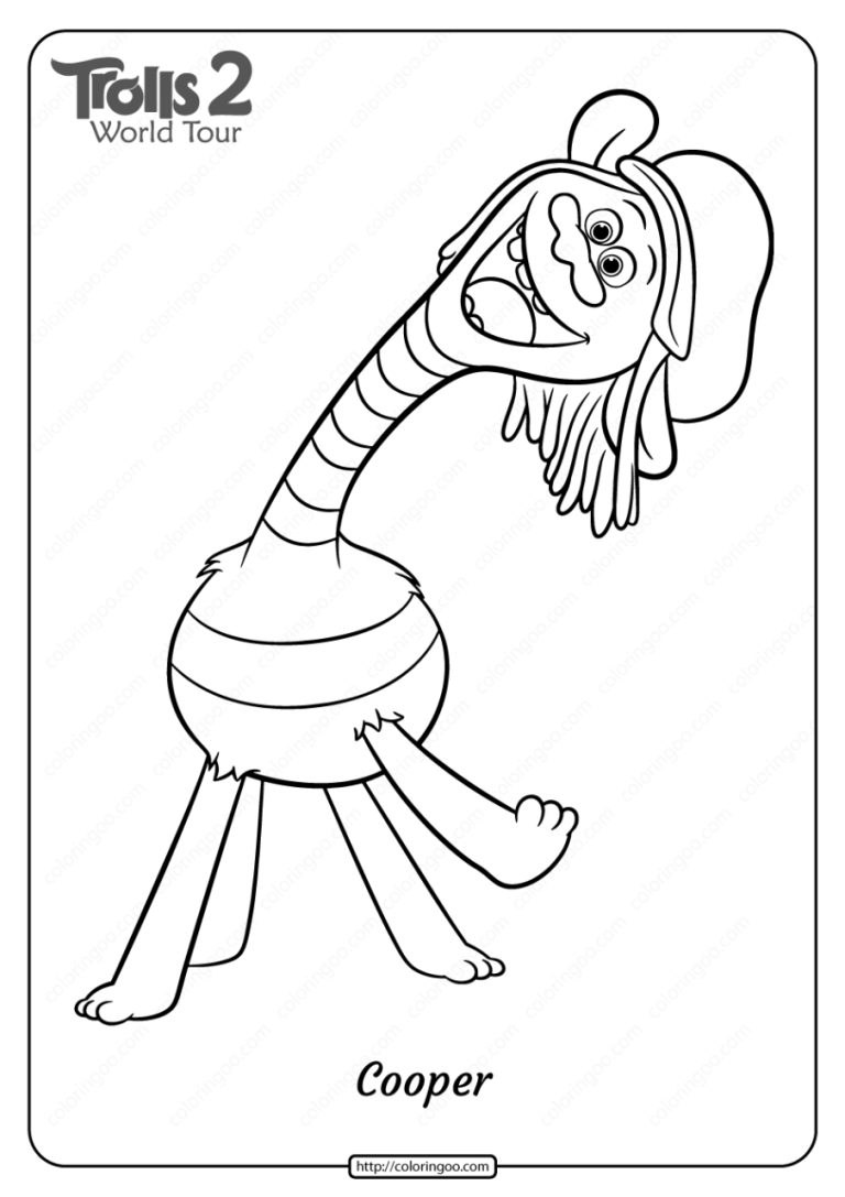 Trolls 2 Coloring Pages Poppy
