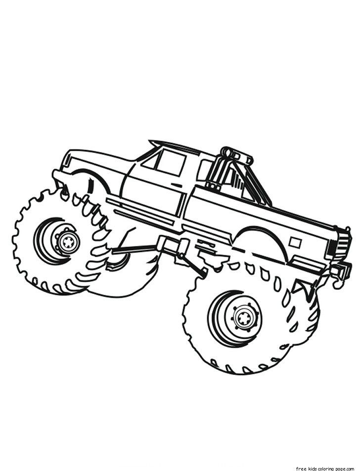 Free Printable Monster Jam Monster Truck Coloring Pages