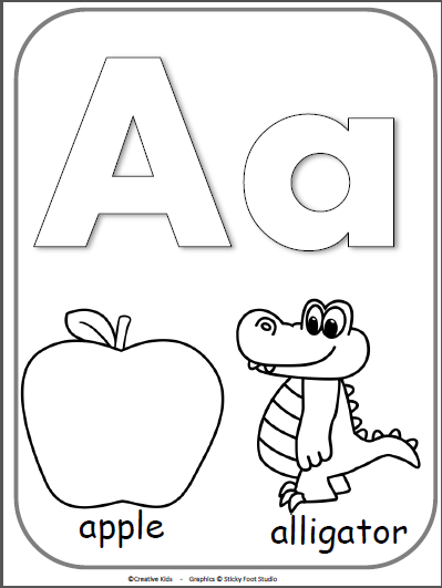 Preschool Alphabet Coloring Worksheets For Kindergarten