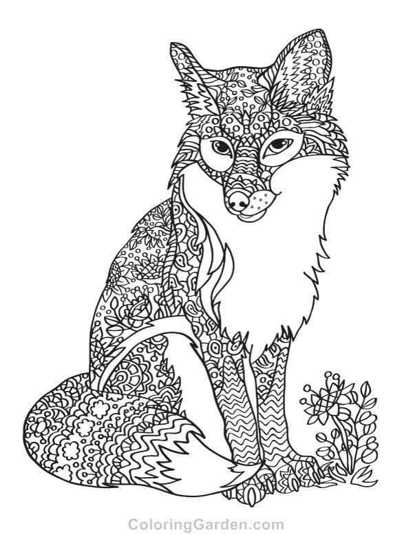 Fox Minecraft Animals Coloring Pages