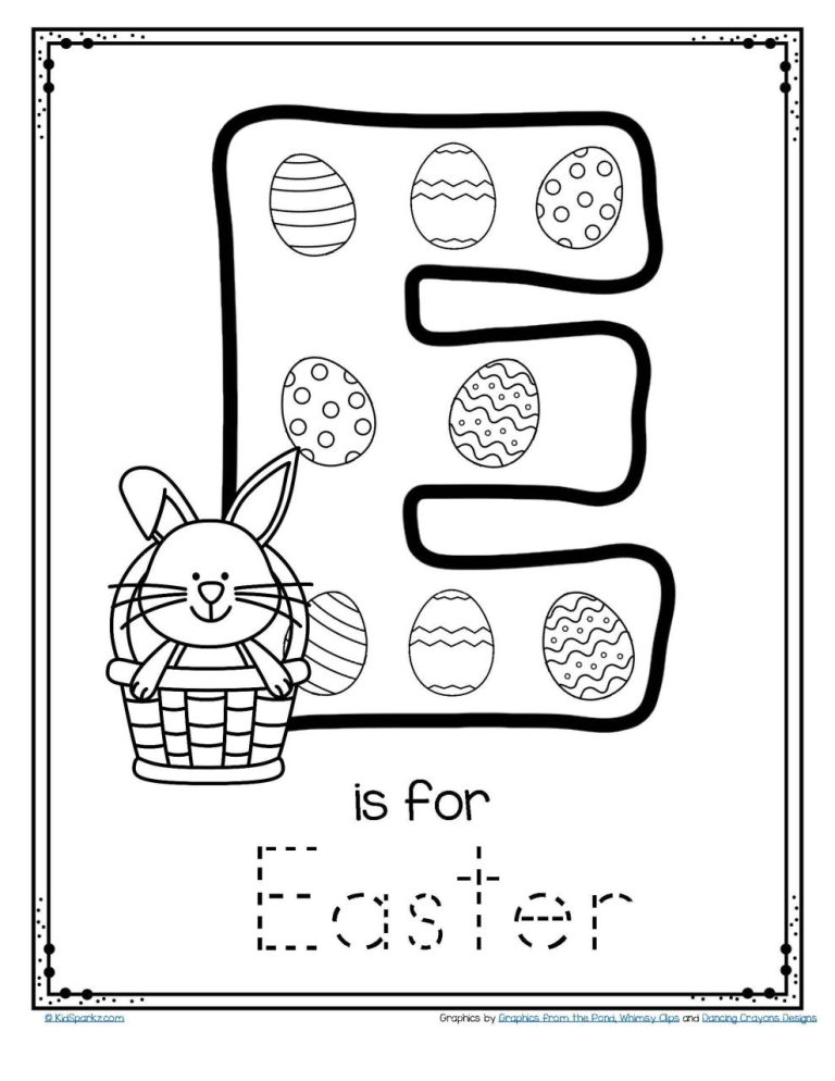 Preschool Easter Alphabet Worksheets