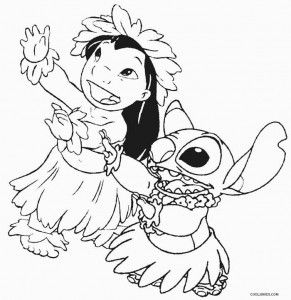 Stitch And Angel Coloring Sheets