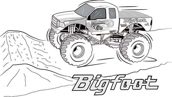 Monster Truck Coloring Pages Free