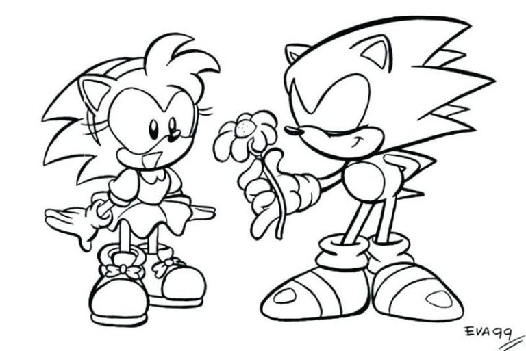 Sonic The Hedgehog Characters Coloring Pages