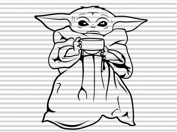 Clip Art Printable Baby Baby Yoda Coloring Pages For Kids