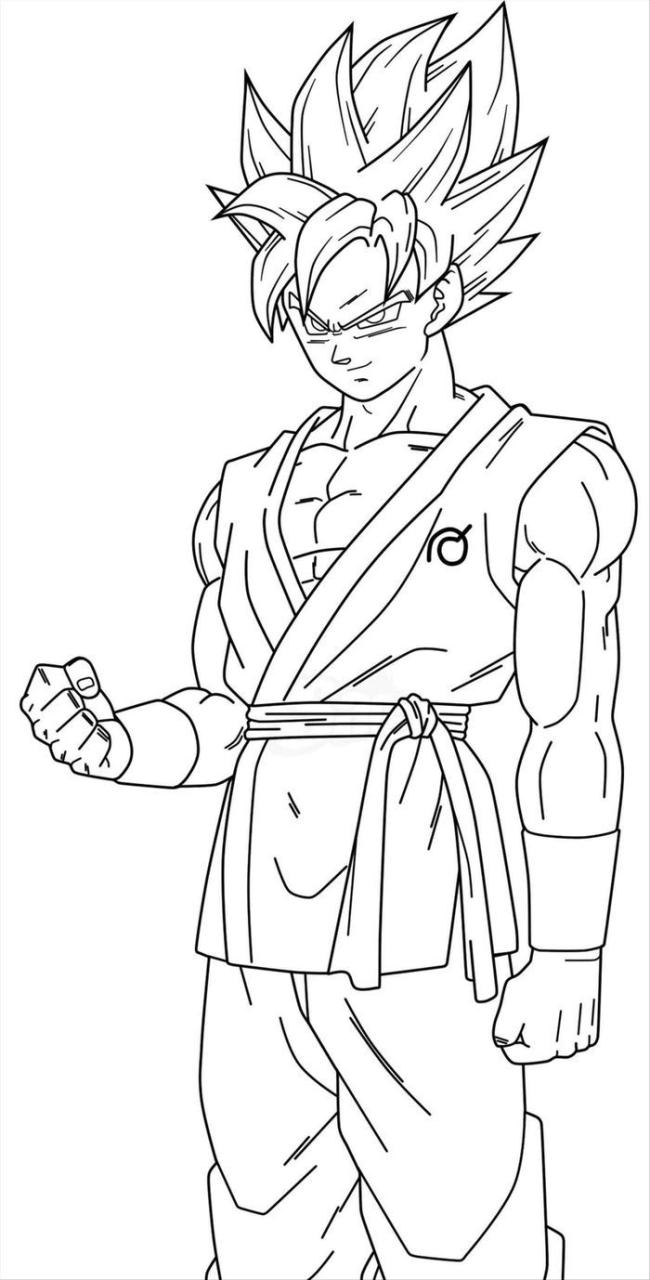 Dragon Ball Super Goku Coloring Pages