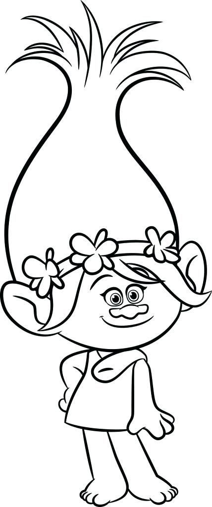 Trolls World Tour Coloring Pages Poppy And Branch
