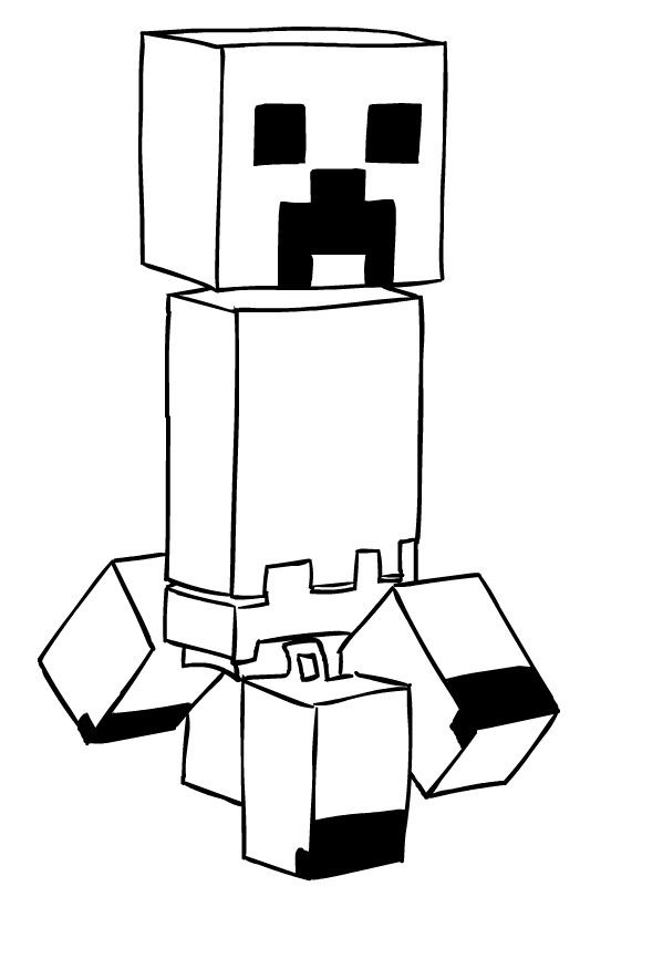 Coloring Sheet Minecraft Coloring Pages Creeper