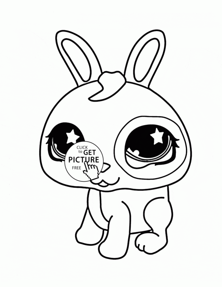 Cute Bunny Coloring Pages Printable