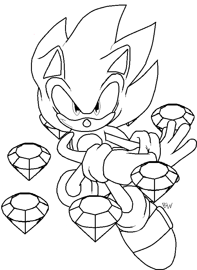 Sonic Boom Shadow The Hedgehog Coloring Pages