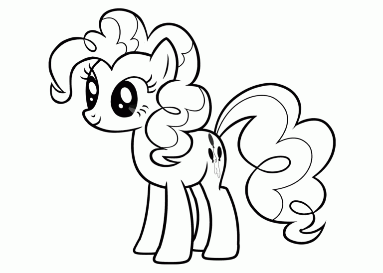 Pinkie My Little Pony Coloring Pages Rainbow Dash