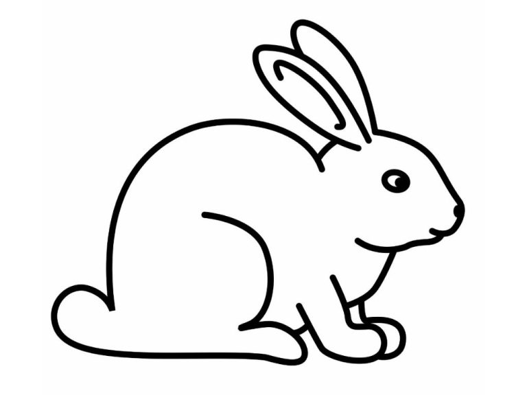 Printable Bunny Coloring Picture