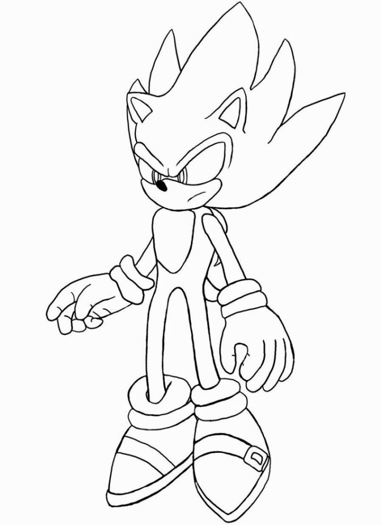Dark Shadow Sonic The Hedgehog Movie Coloring Pages