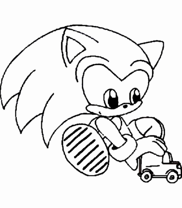 Free Sonic Coloring Pages To Print