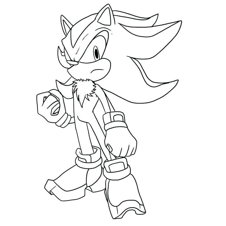 Dark Shadow Super Sonic Coloring Pages