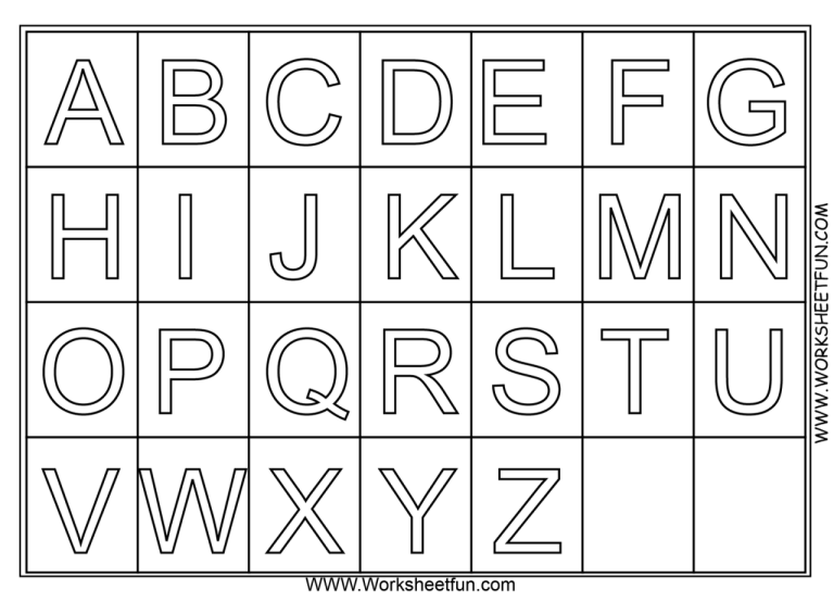 Free Printable Alphabet Worksheets Free Printable Abc Coloring Pages