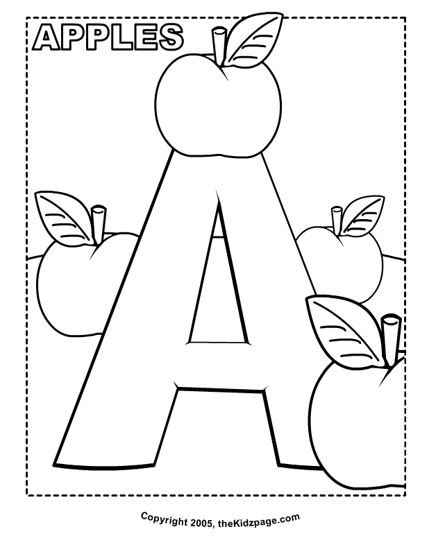 Printable Coloring Book Alphabet Letters