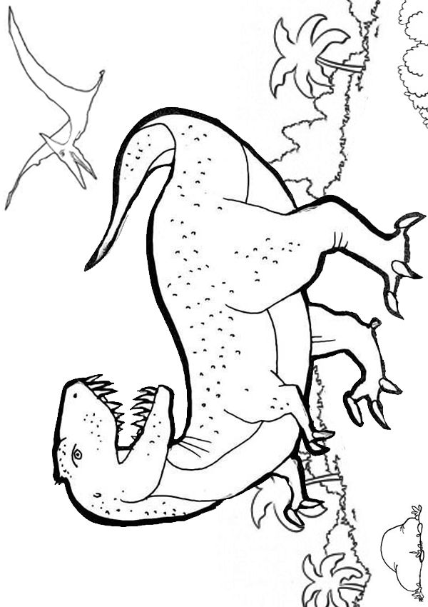 T Rex Colouring Pages Free