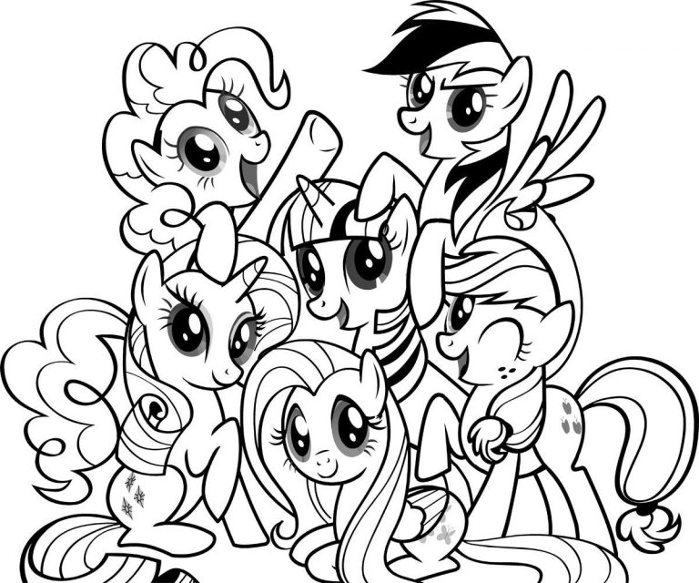 Princess Rainbow Dash My Little Pony Coloring Pages