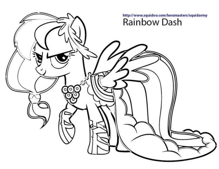 Rainbow Dash Fluttershy Twilight Sparkle My Little Pony Coloring Pages