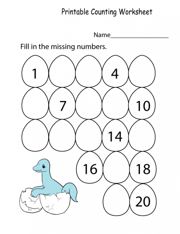 Counting Mathematics Preschool Worksheets