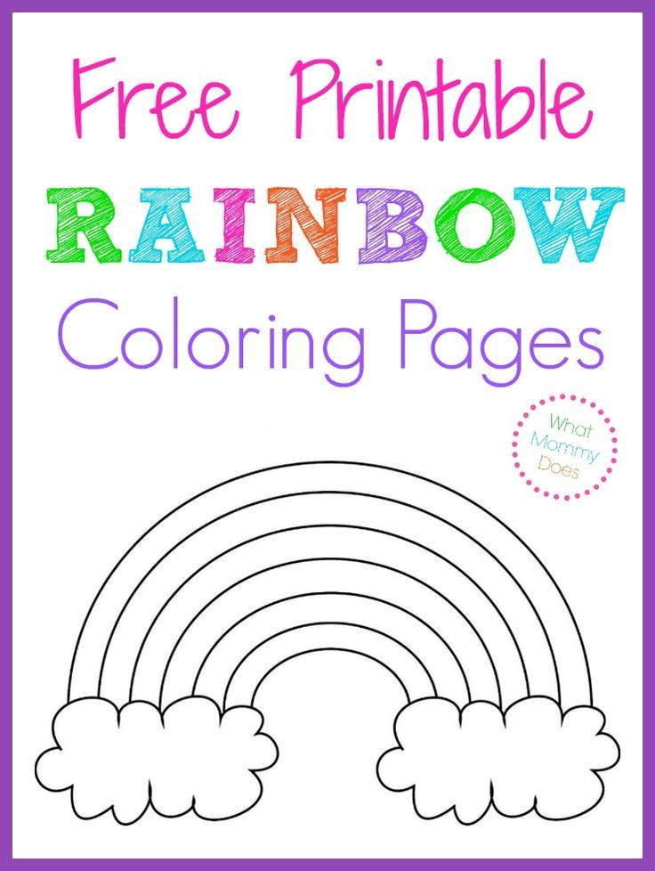 Printable Boy Preschool Rainbow Printable Coloring Pages For Kids
