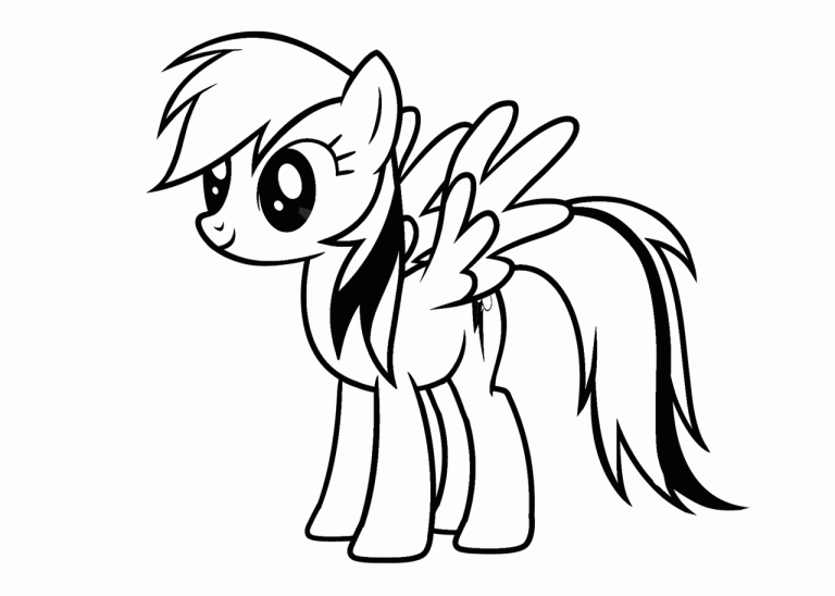 Rainbow Dash Printable My Little Pony Coloring Pages