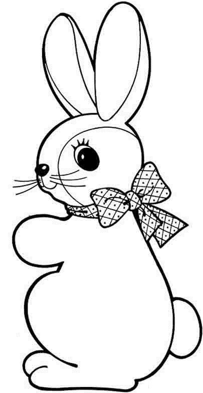 Printable Bunny Rabbit Coloring Pages
