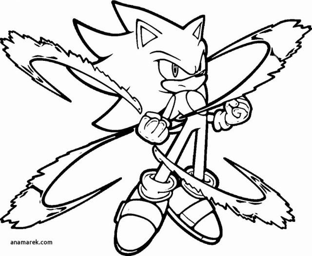 Sonic The Hedgehog Coloring Page Printable