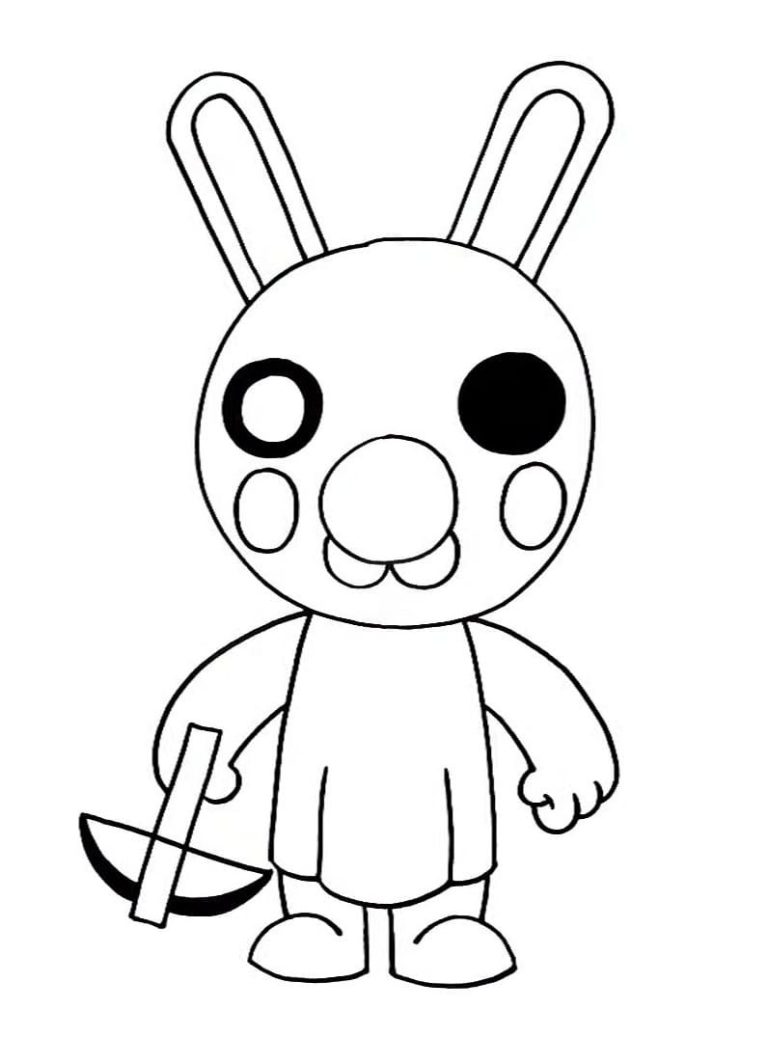 Printable Roblox Piggy Colouring Pages