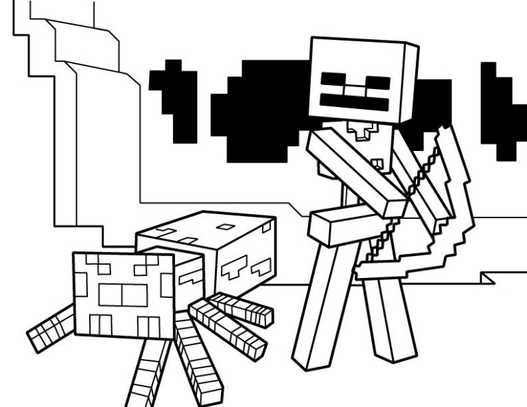 Printable Minecraft Colouring In Pages