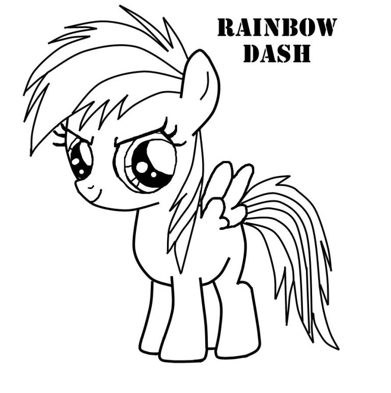 Twilight Sparkle My Little Pony Coloring Pages Rainbow Dash