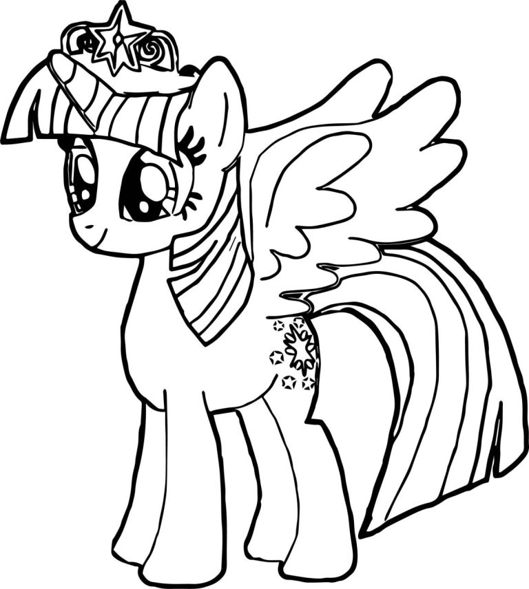 Rainbow Dash Twilight Sparkle My Little Pony Coloring Pages