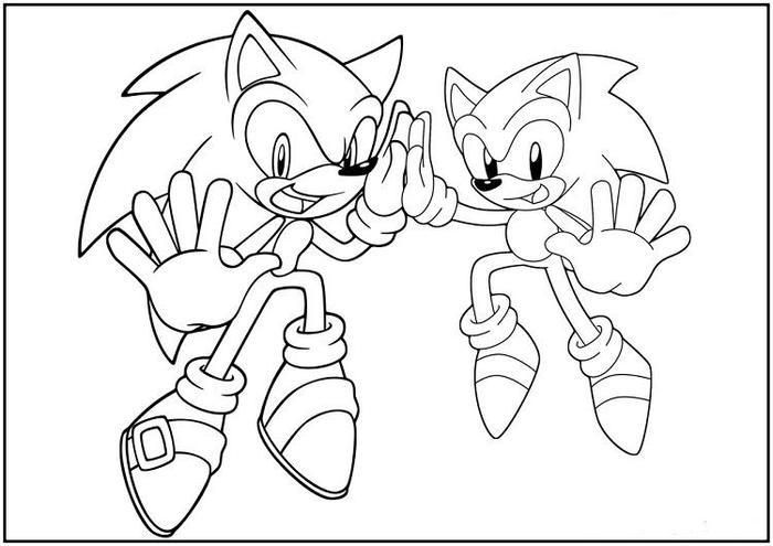 Classic Sonic The Hedgehog Coloring Sheets