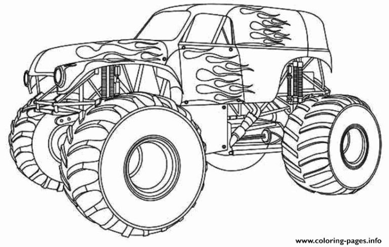 Monster Truck Coloring Pictures