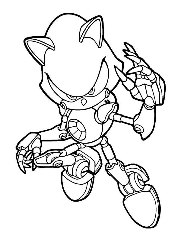 Printable Classic Super Sonic Coloring Pages