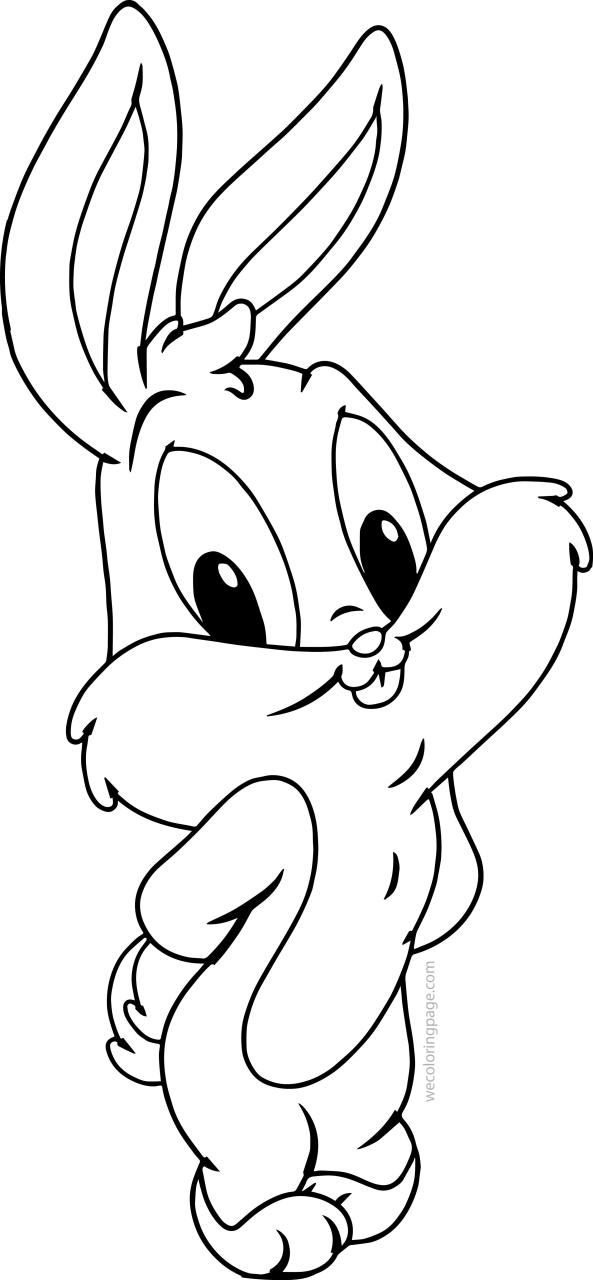 Cute Baby Bugs Bunny Coloring Pages