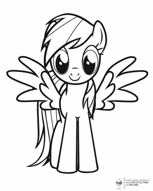 Rainbow Dash Pony For Coloring