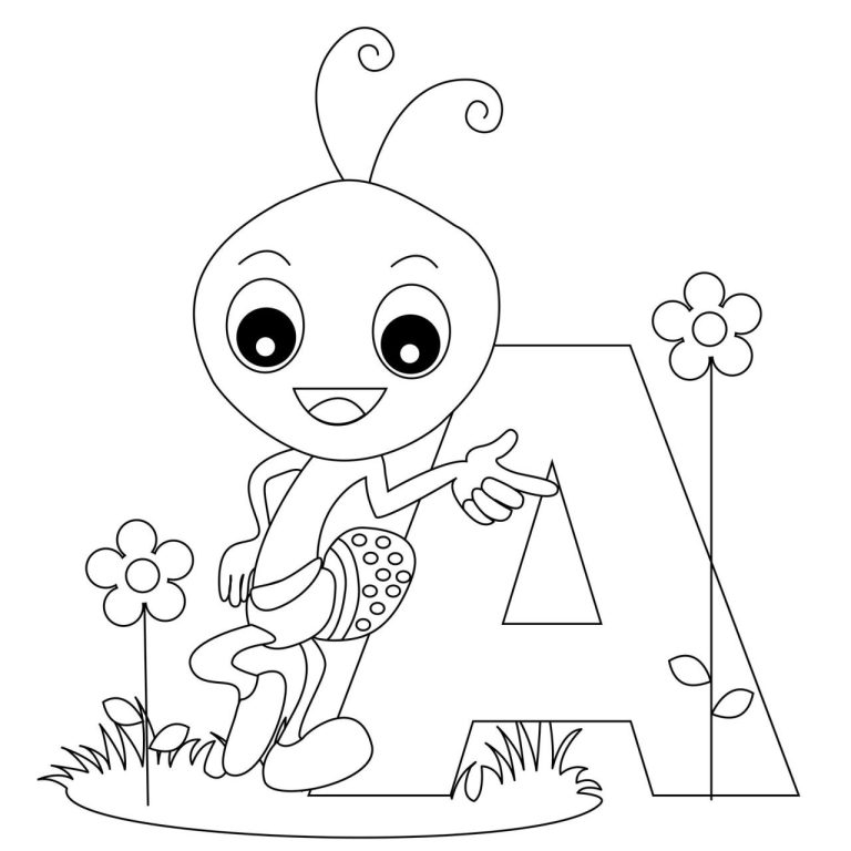 Coloring Pages For Kids Alphabet Letters