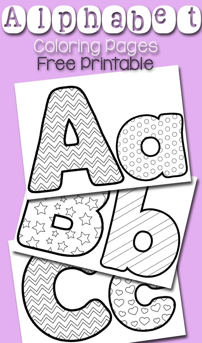 Preschool Free Printable Alphabet Coloring Pages