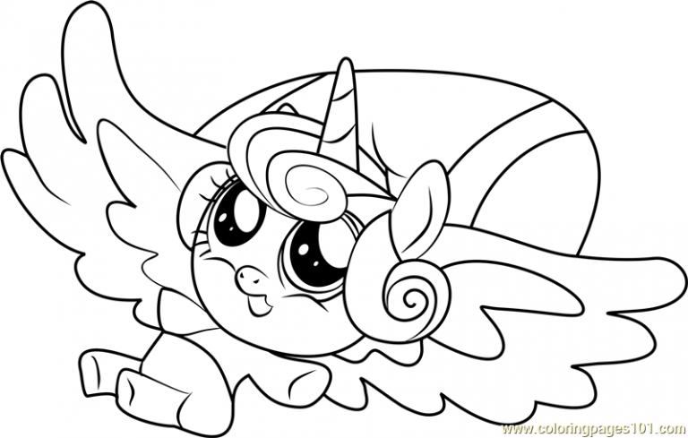 My Little Pony Coloring Pages Rainbow Dash Baby