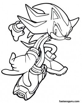 Metal Shadow Sonic Coloring Pages