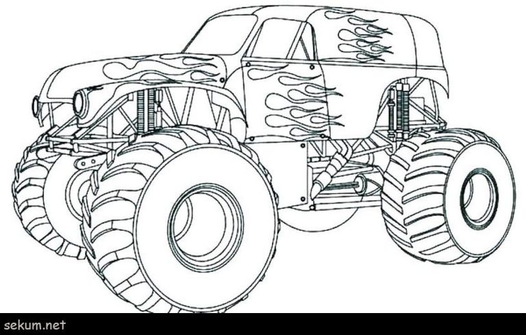 Monster Jam Printable Monster Truck Coloring Pages