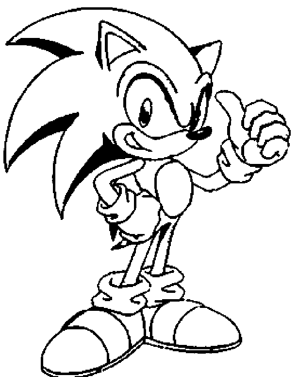 Super Sonic Sonic The Hedgehog Coloring Pages
