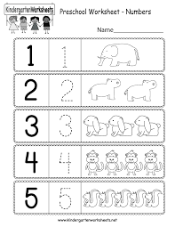 Preschool Worksheets Age 3 Numbers