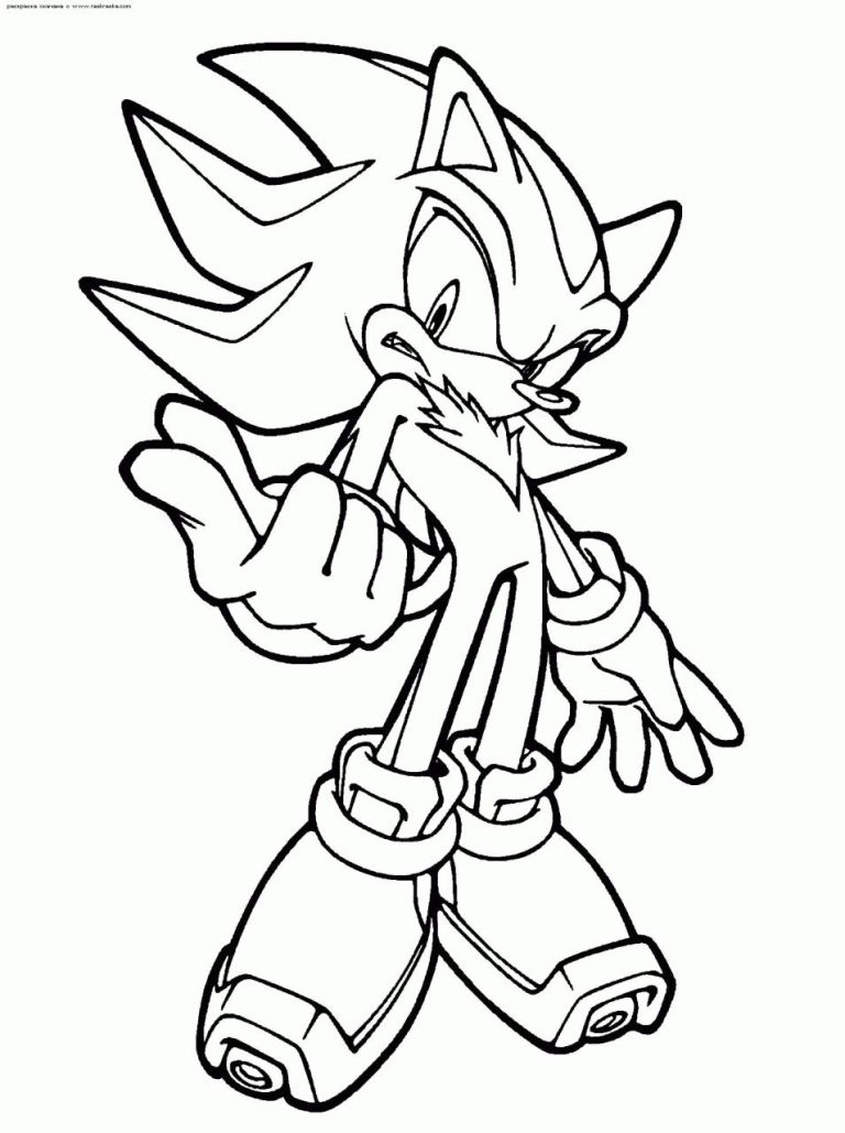 Sonic X Characters Coloring Pages