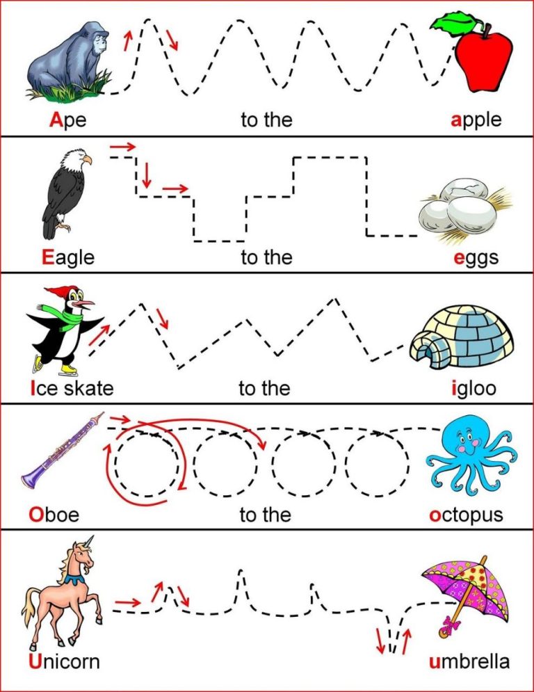 Alphabet Preschool Worksheets For 4 Year Olds Free Printable