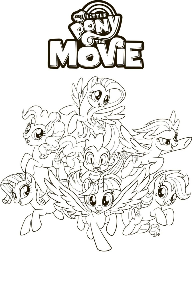 Rainbow Dash Pinkie Pie Little Pony Coloring Pages